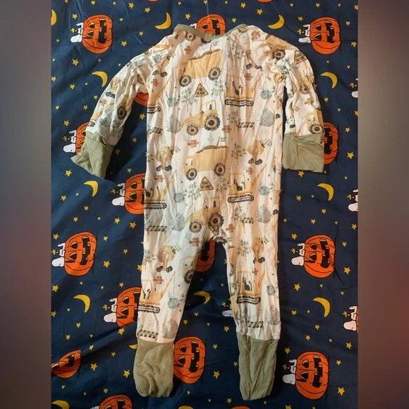 Baby Construction Truck Footie - Picture 3 of 3